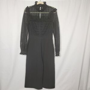 Black Lace Jumpsuit #1279